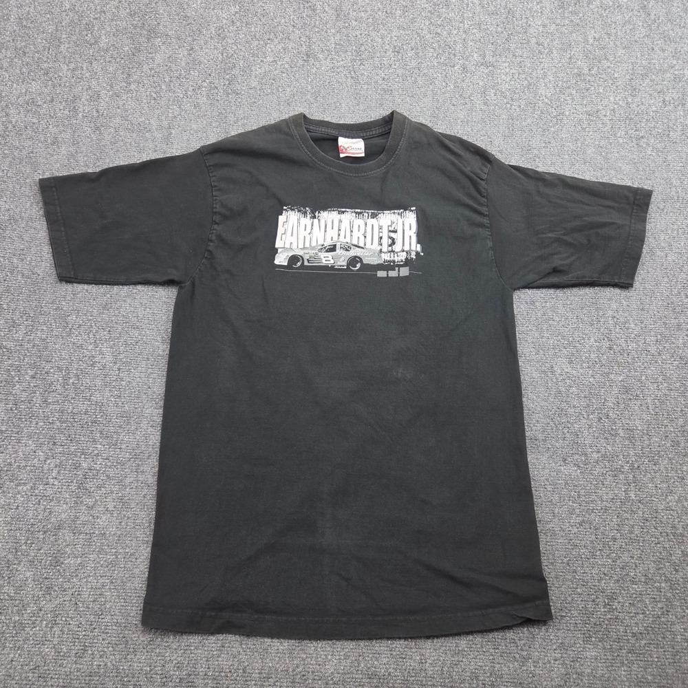 Vintage Dale Earnhardt Jr TShirt Mens L Black Chase Authentics NASCAR Racing Tee